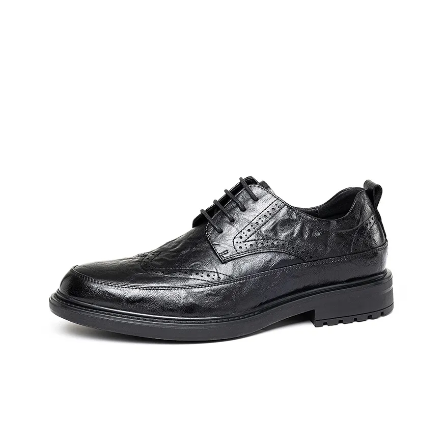 JOSINY Business Formal Leather Shoes Men's Black