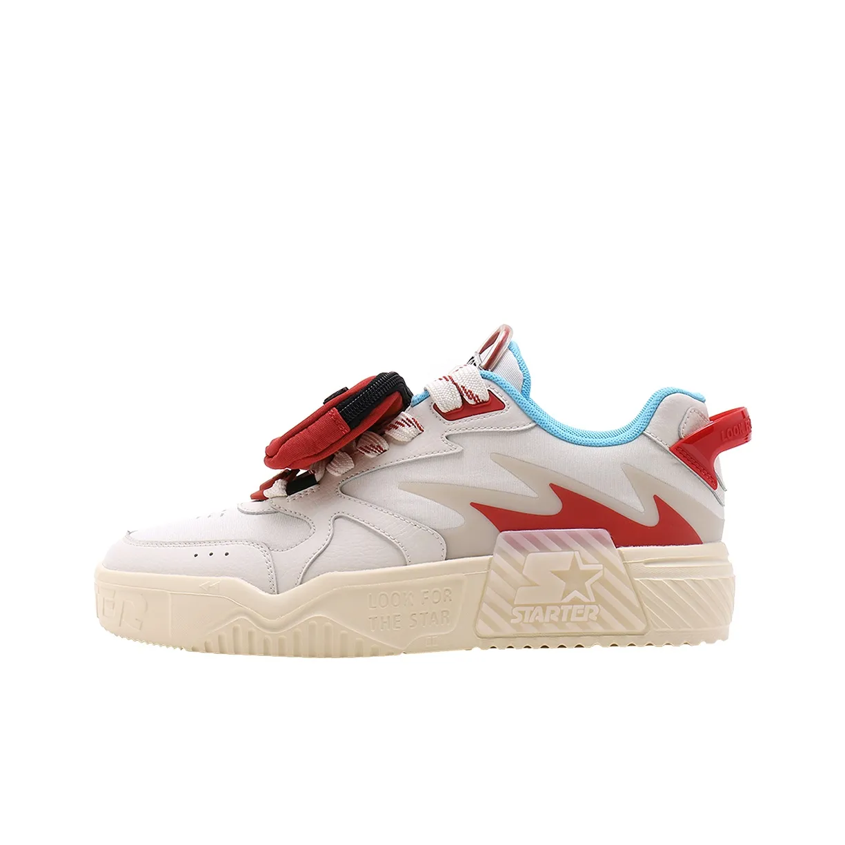 STARTER Vol Series Red And White Street Fighter Arcade Shoes Low Top Skateskull Shoes Dye's Beige