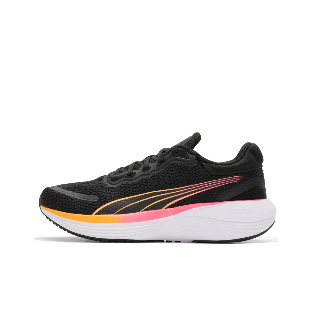 PUMA Scend Pro Slip-Resistant Abrasion-Resistant Low-Top Беговые кроссовки Унисекс Черный Оранжевый
