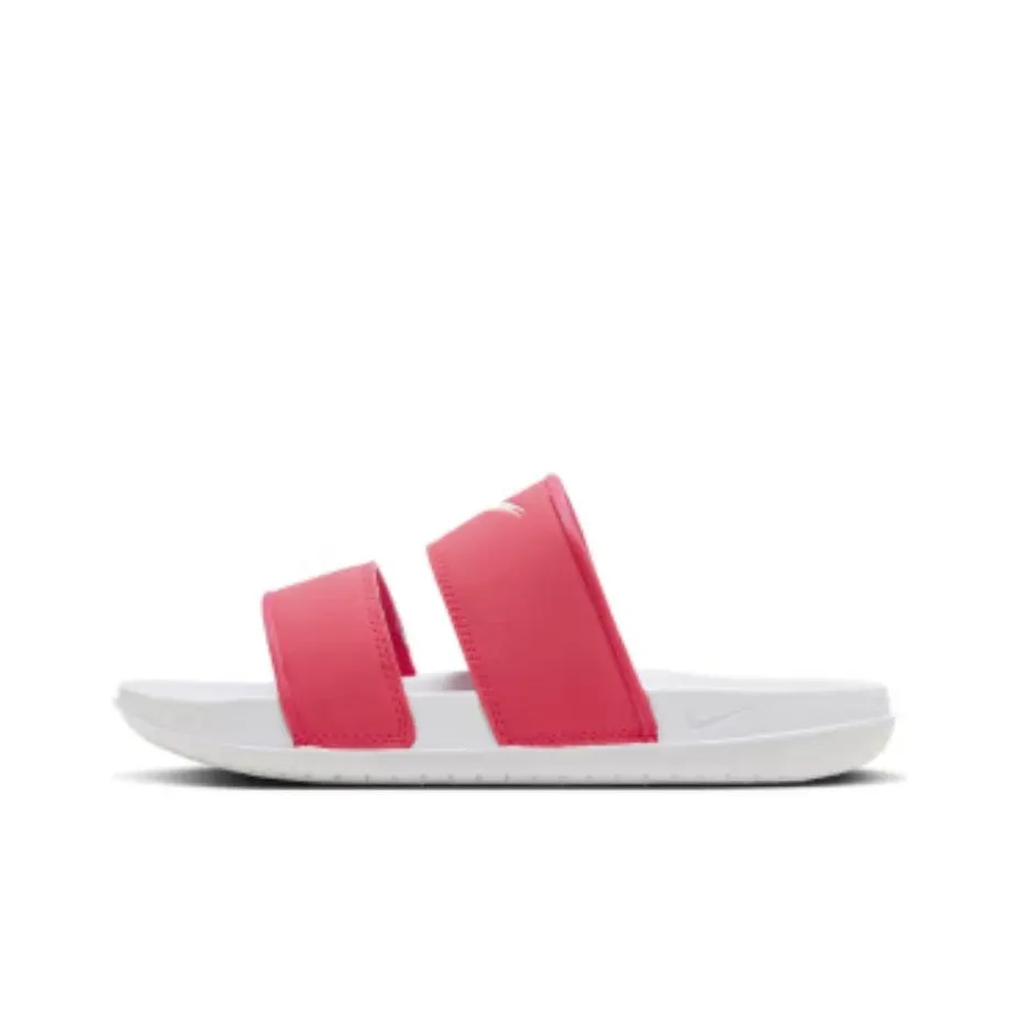 Nike Offcourt Slip-resistant Quick-dry Slippers Women's Red White Найк Offcourt Противоскользящие Быстросохнущие Слипоны Женские Красный Белый