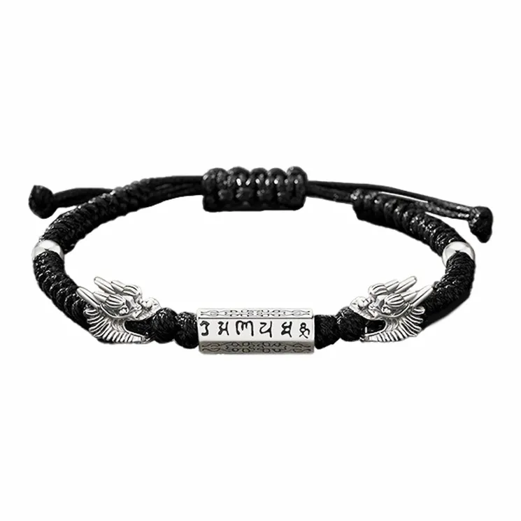 MUYAN Сплав Двойной Дракон Guard Браслет Мужской