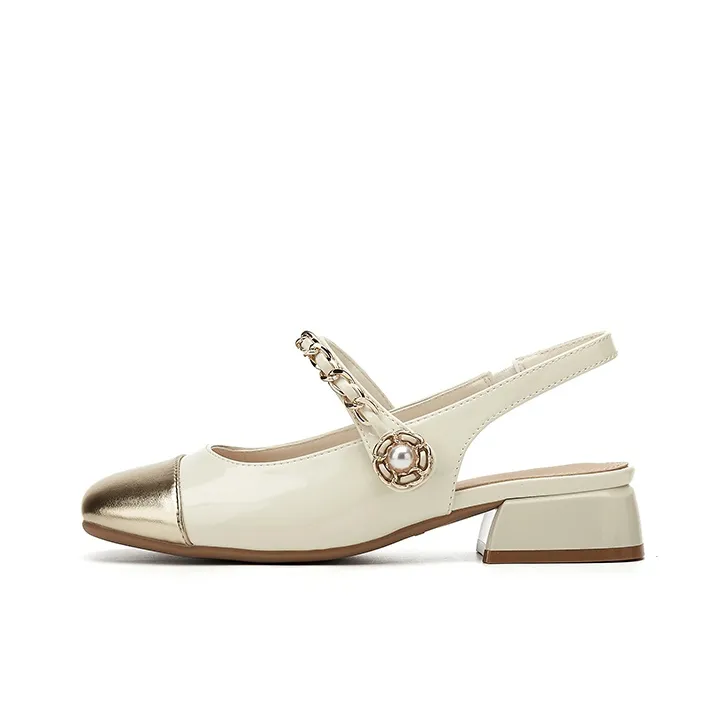 DAPHNE One Ремень Сандалии 3,5 см Женские Rice Золото Серебро Черный