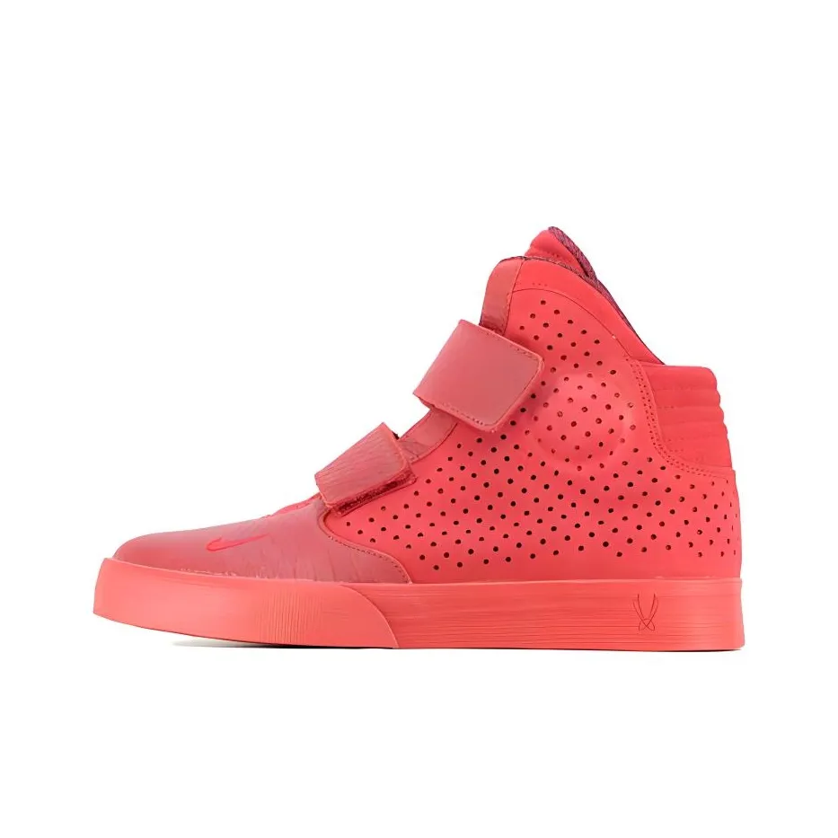 nike Flystepper 2K3 Премиум Устойчивый к истиранию MID Топ Винтажные баскетбольные кроссовки Мужские Красные