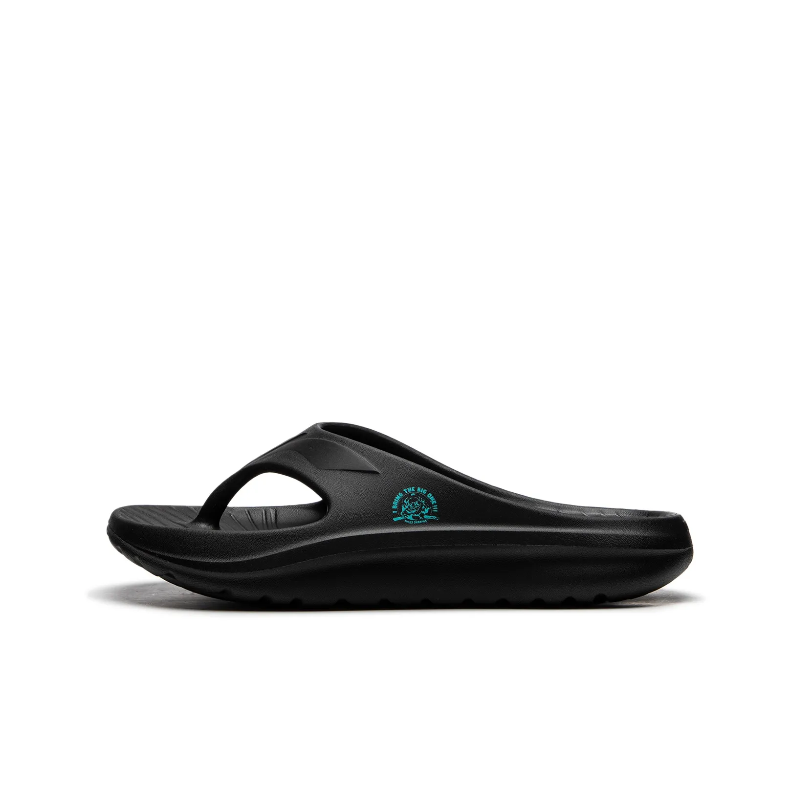 LOL x LiNing Abrasion Resistant Slip Resistant Flip Flops Unisex Black