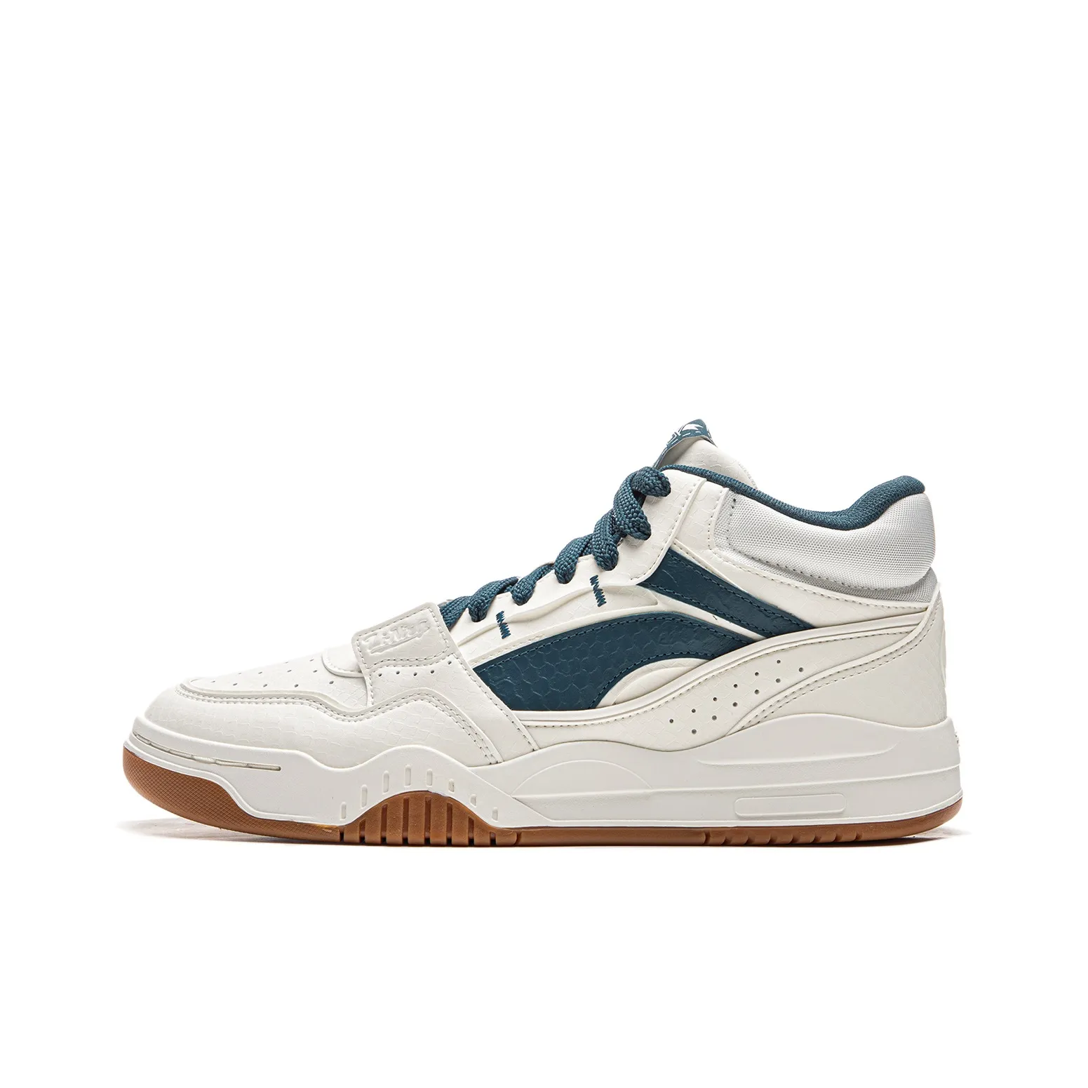 LINING Moonlight White HI Скейтборд Кроссовки MID Топ Белый Зеленый Мужской