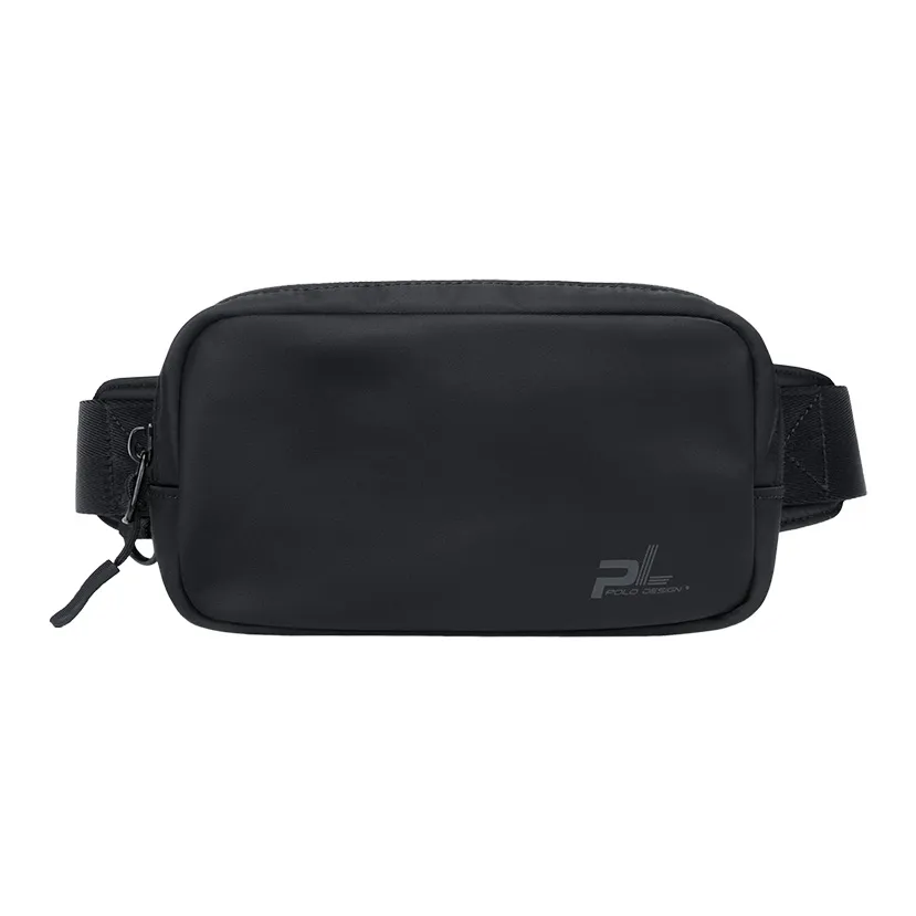 POLO Fabric Cell Phone Pouch, Crossbody Bag, Men's Fanny Pack Sling Bag Trumpets Men's Black