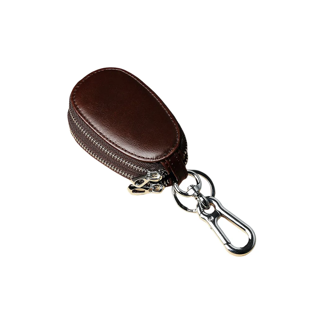 OUZIHUANG Коровья кожа Key Pouch Мешок для хранения Обычный Унисекс Кофе Светло-коричневый Бургундский