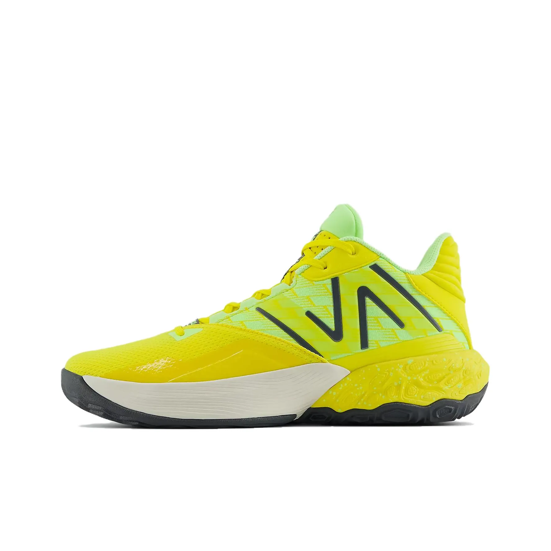 New Balance совместный бренд Two Wxy V4 Амортизация Покрытие Низкий Верх Баскетбольные кроссовки Унисекс Желтый Зеленый