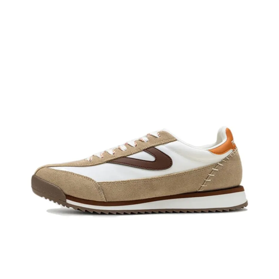 TRETORN Low Top Casual Shoes Unisex Beige Orange