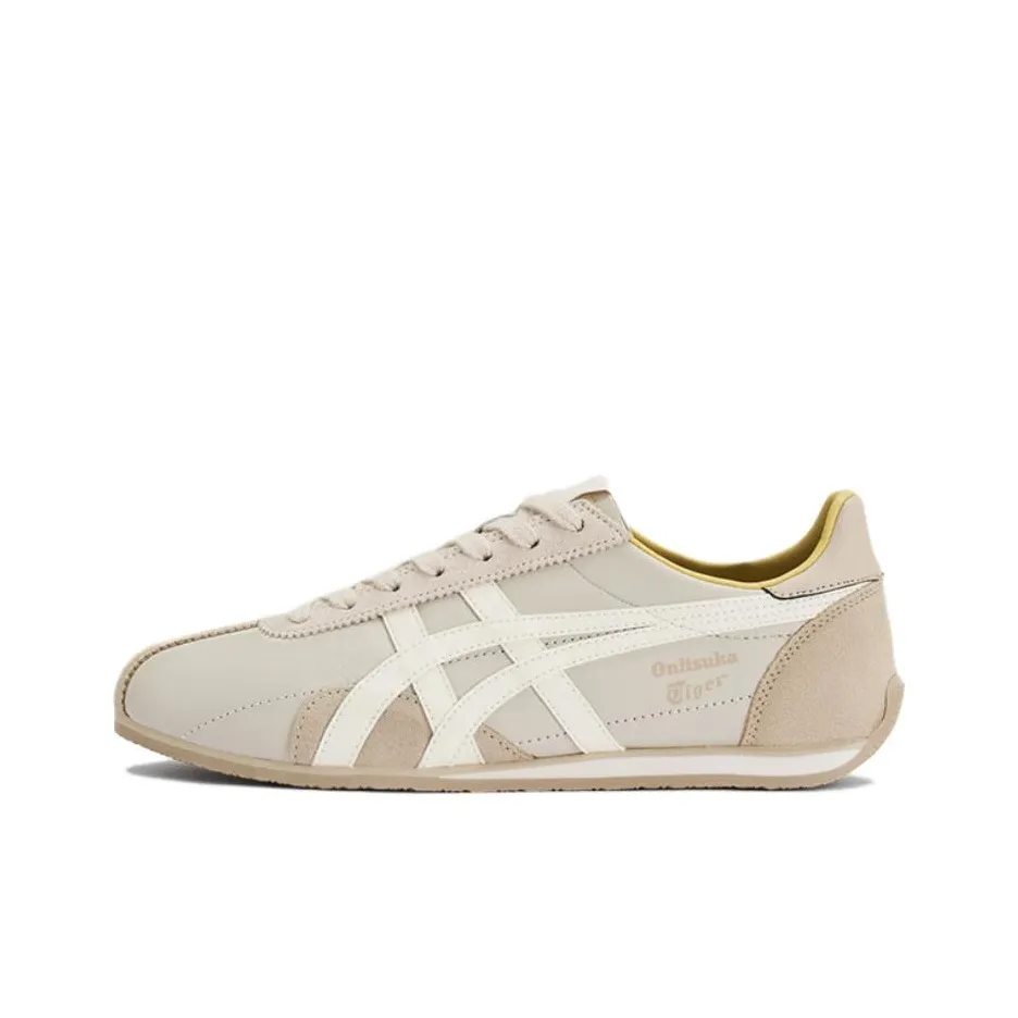 Onitsuka Tiger Runspark Противоскользящий Устойчивый к Износу Легкий Низкий Топ Casual Унисекс Бежевый