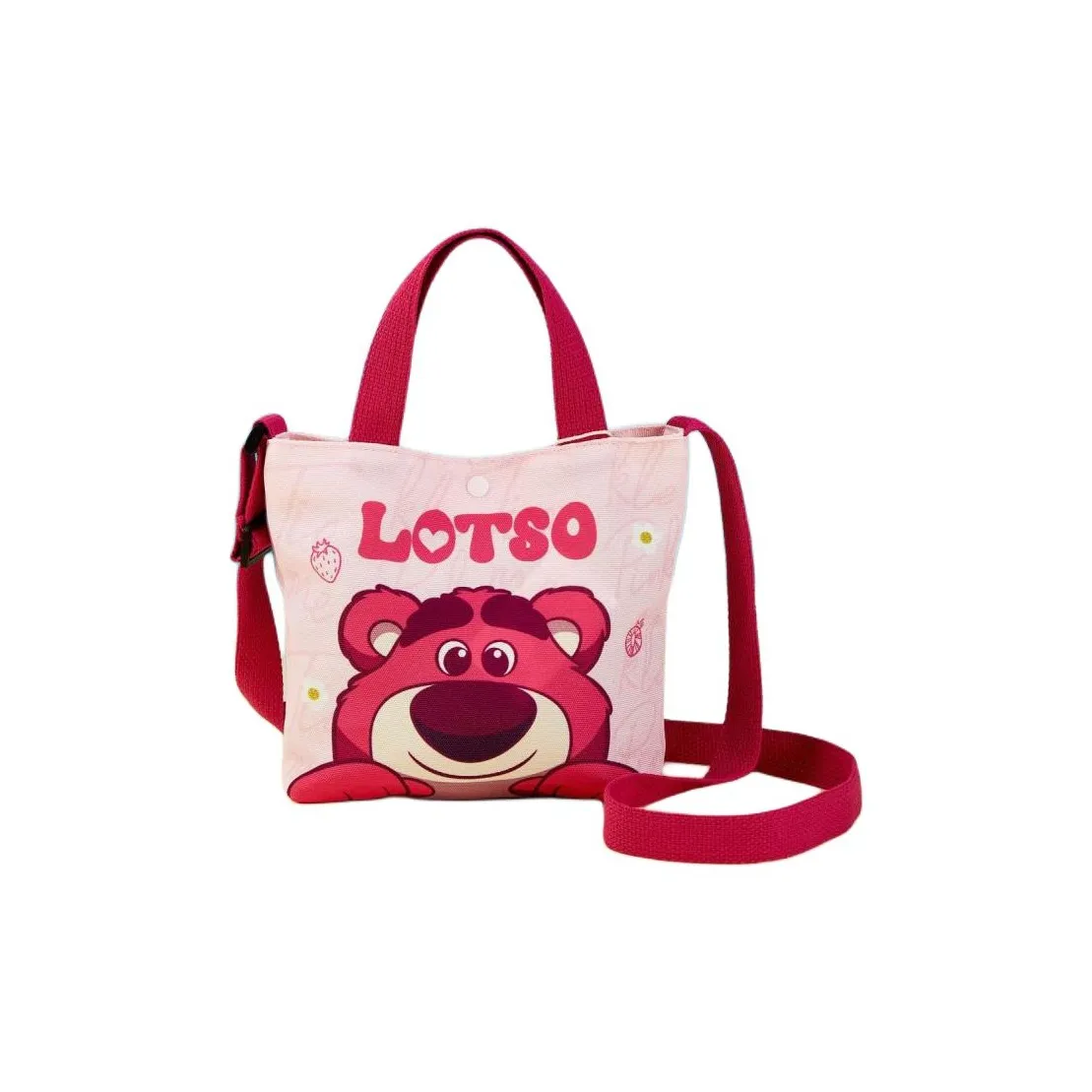 Disney Strawberry Bear Series Прочная холщовая сумка сумка через плечо сумка стандартная женская многоцветная