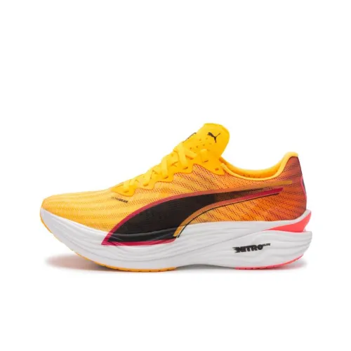 PUMA Deviate NITRO Elite 3 Fire Беговые кроссовки Низкие Мужские Желтые/черные