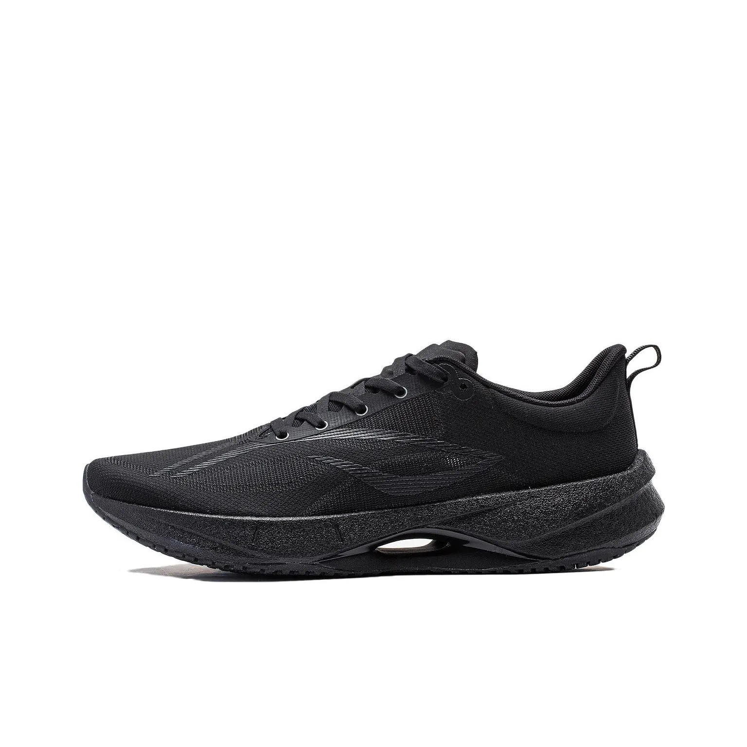 LiNing Super Light 21 Shock Absorbers Slip Resistant Abrasion Resistant Breathable Low Top Running Shoes Men's Black