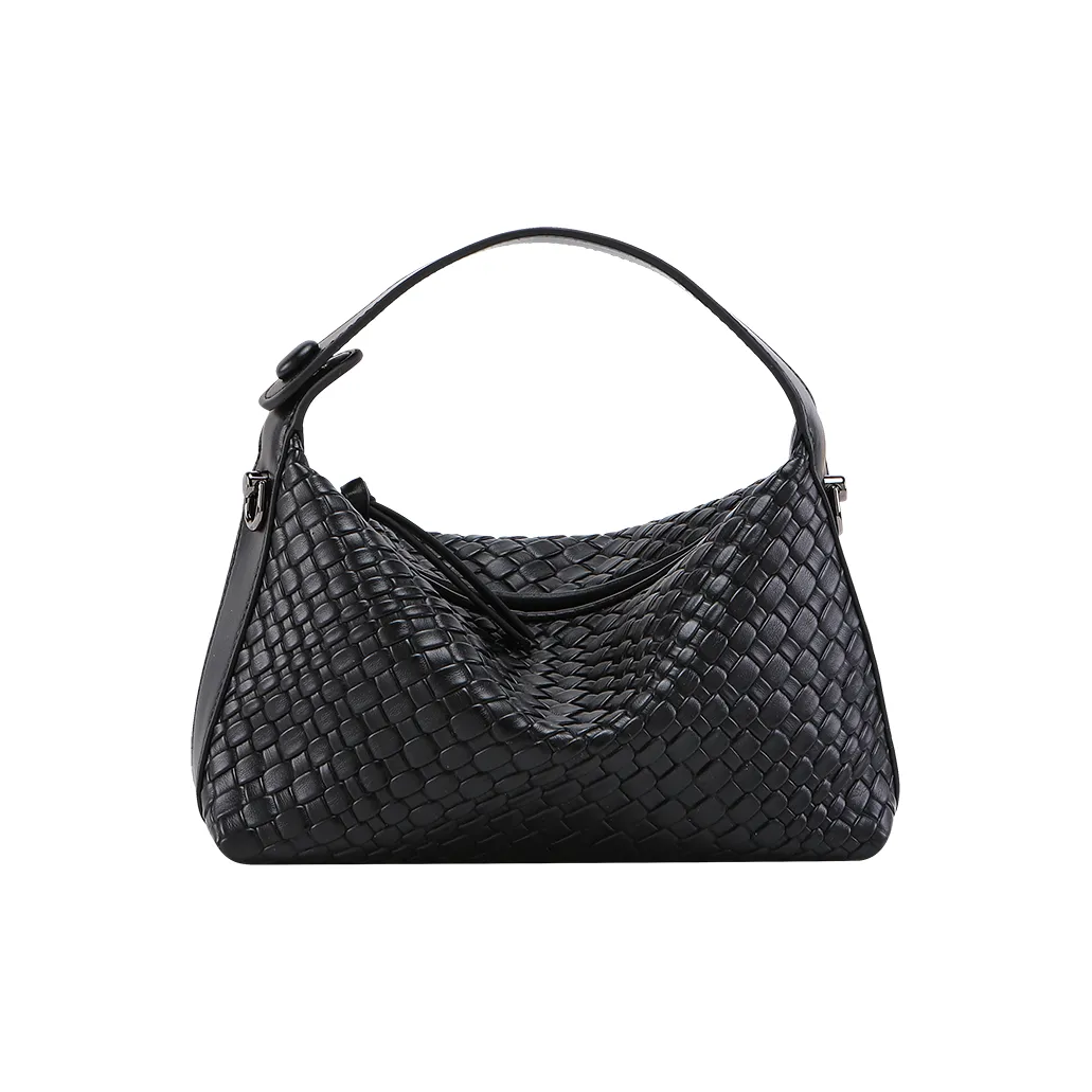 H YXIANG Microfiber Synthetic Leather One Shoulder Bag Women's Black H YXIANG Микрофибра Синтетическая Кожа Одно Плечо Сумка Женская Черная