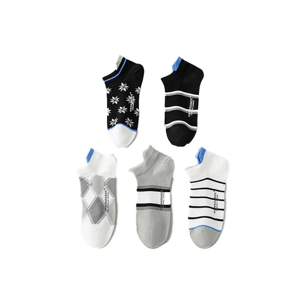 HANADASOX No Show Socks Men's 5 Pack