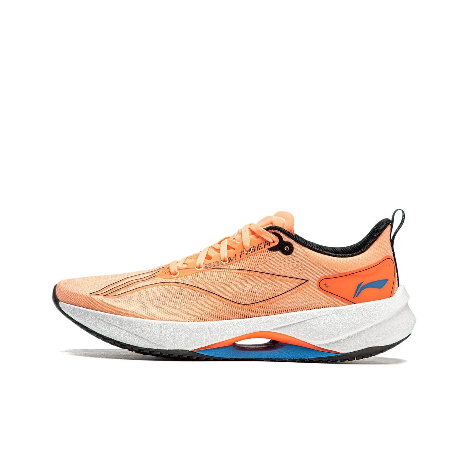 LiNing Super Light 21 Shock Absorbers Slip Resistant Breathable Low Top Running Shoes Men's Orange Black Blue