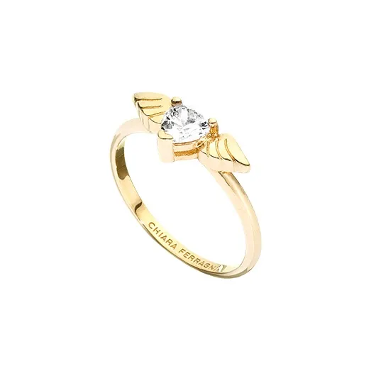 CHIARA FERRAGNI Циркон Сплав Итальянский Роскошный Light Ring Женские Золотой