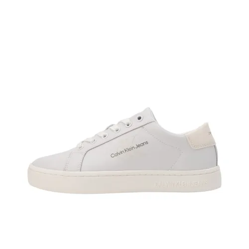 CKJ CALVIN KLEIN JEANS Кроссовки для скейтбординга Низкие Лунно-белые Женские
