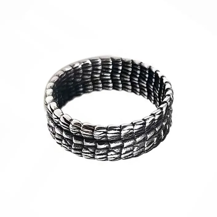 Келанси Кольца из титанового стального сплава Мужской Черный