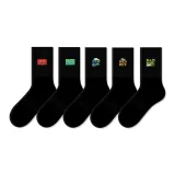 5팩 세트 (기하학 패턴 플래닛) (블랙 톤)