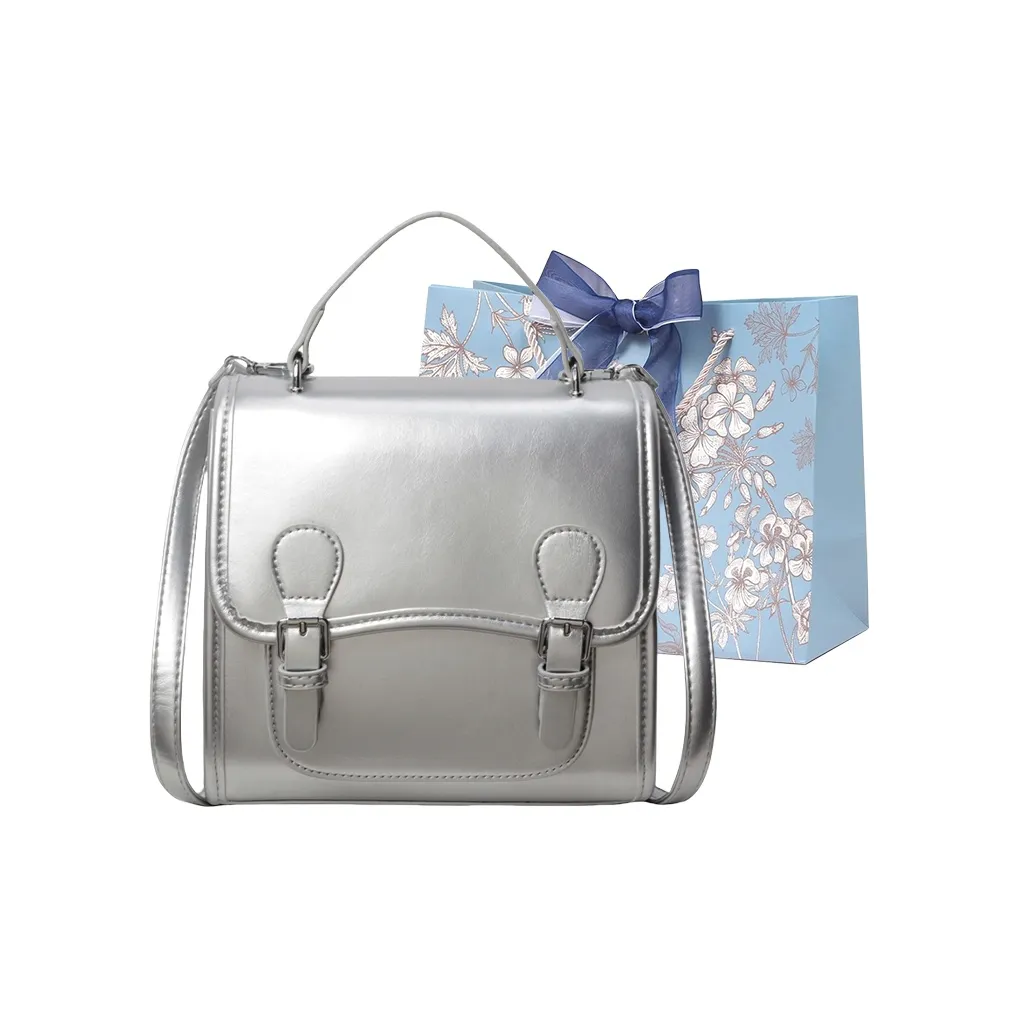 REDOO ПУ (полиуретан) Carry Рюкзак Серебряный Экрю Красный Черный