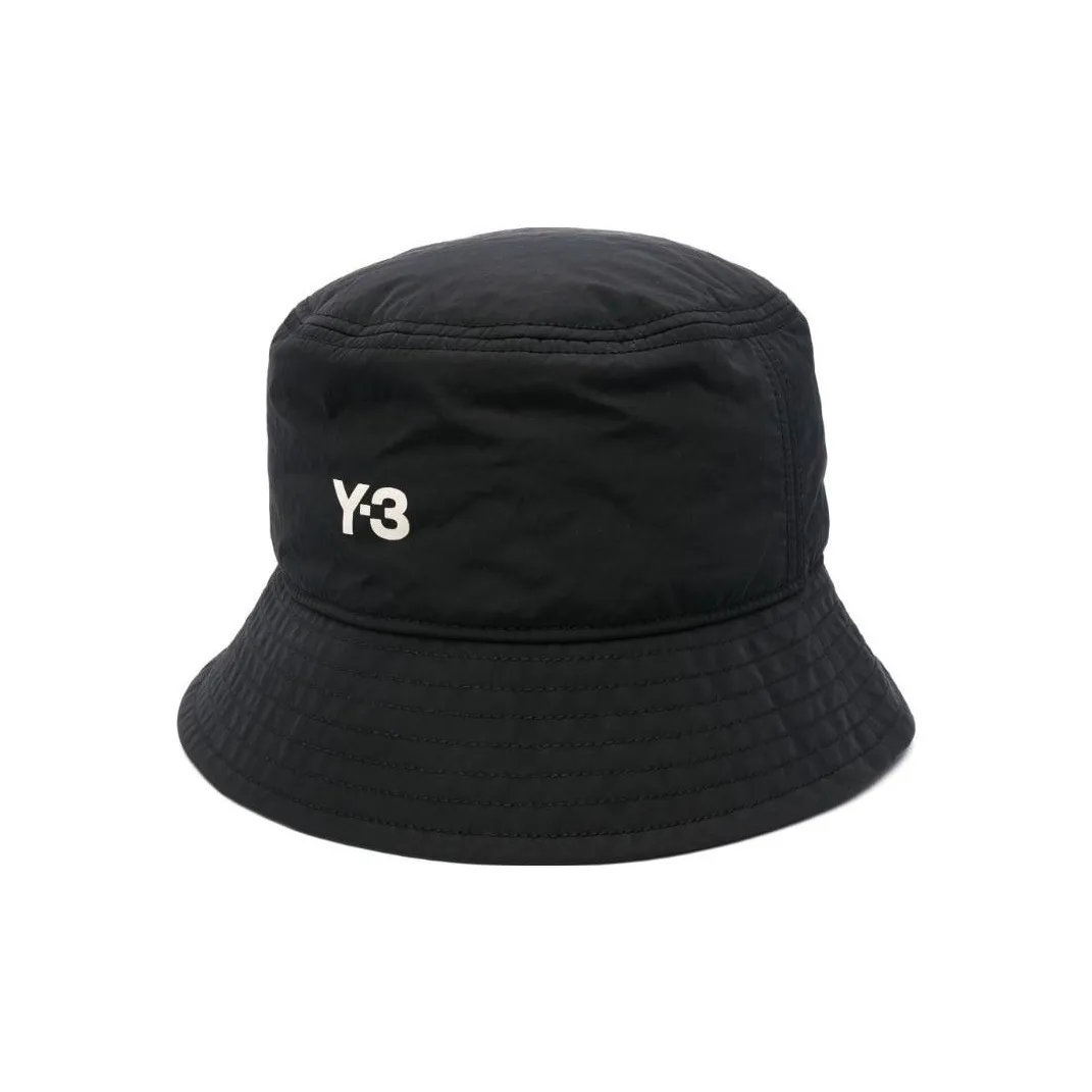 Y 3 X Adidas Logo Printed Pull On Bucket Hat