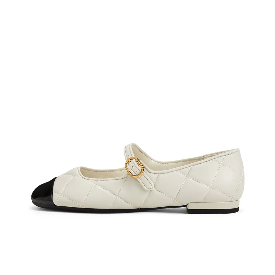 CHARLES&KEITH Small Ck Chunky Heel Mary Jane Shoes 1.1cm Women's