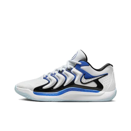 NIKE KD 17 Баскетбольные кроссовки Низкие Белые, синие, черные Мужские