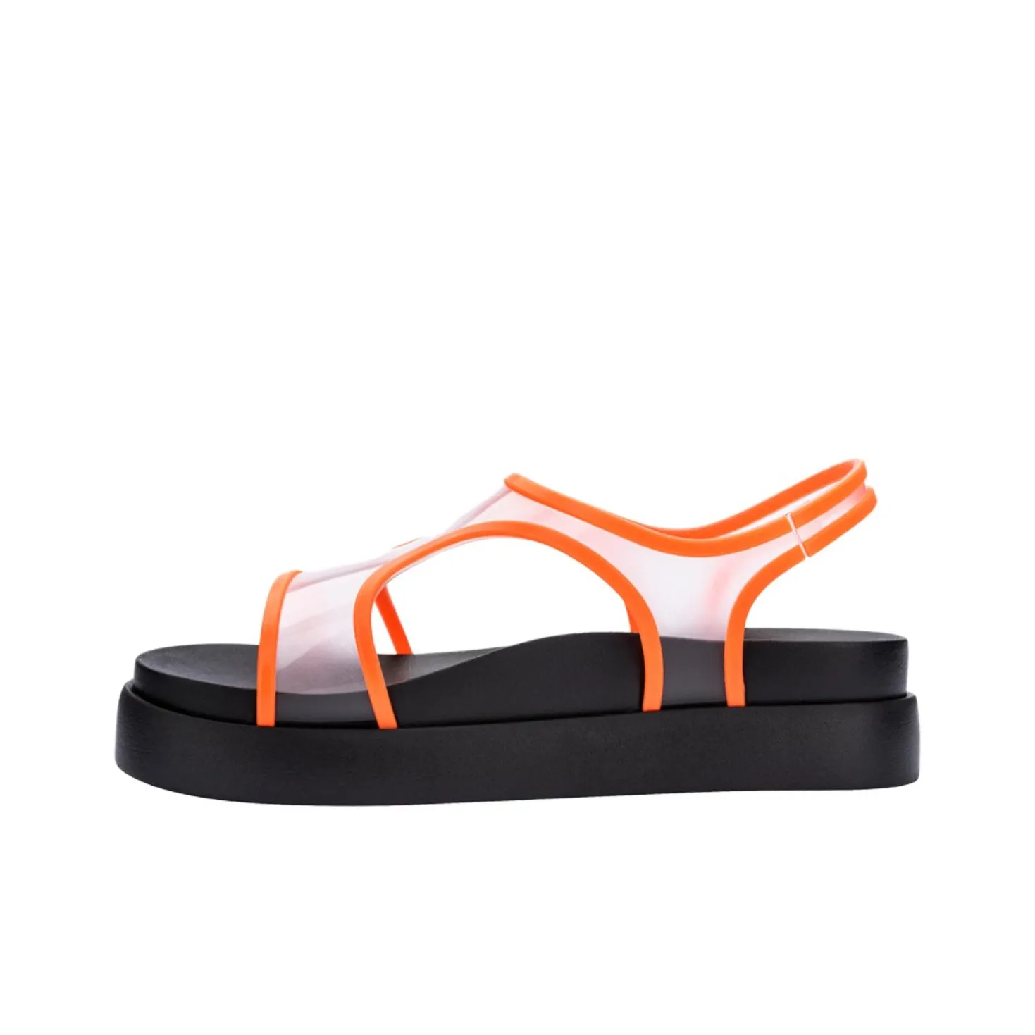 MELISSA One Sandals Strap Women's Black Orange