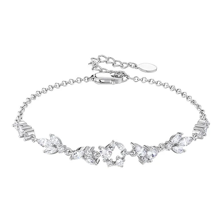 KADER S925 Silver Bracelets Women's The Silver White Goddess Enjoys The Gift Box
