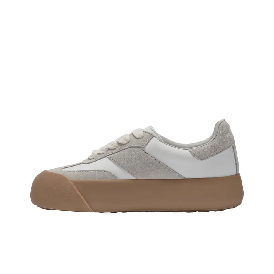 GOOD BAI DUM DUM Puff Shoes Low Top Casual Shoes Unisex Beige Gray