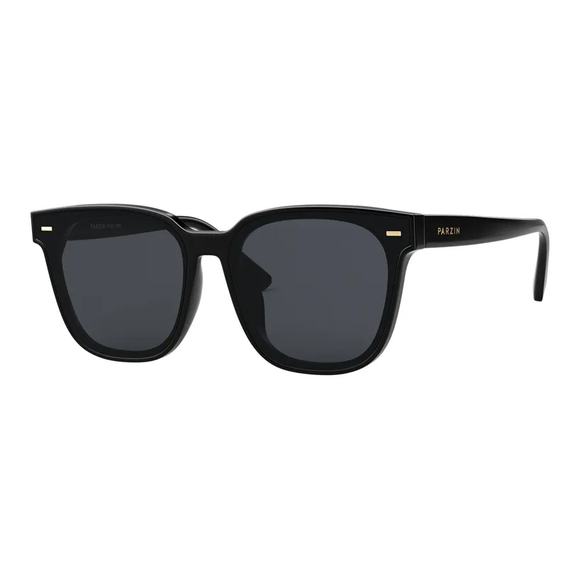 PARZIN Square Sunglasses Unisex Black