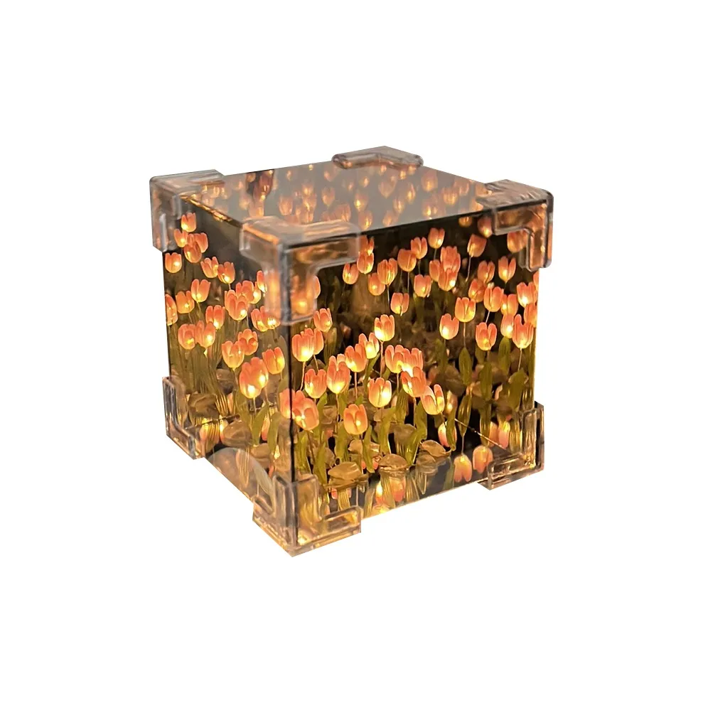 Happy Fish Тюльпан Ночной свет DIY Креативные Игрушки