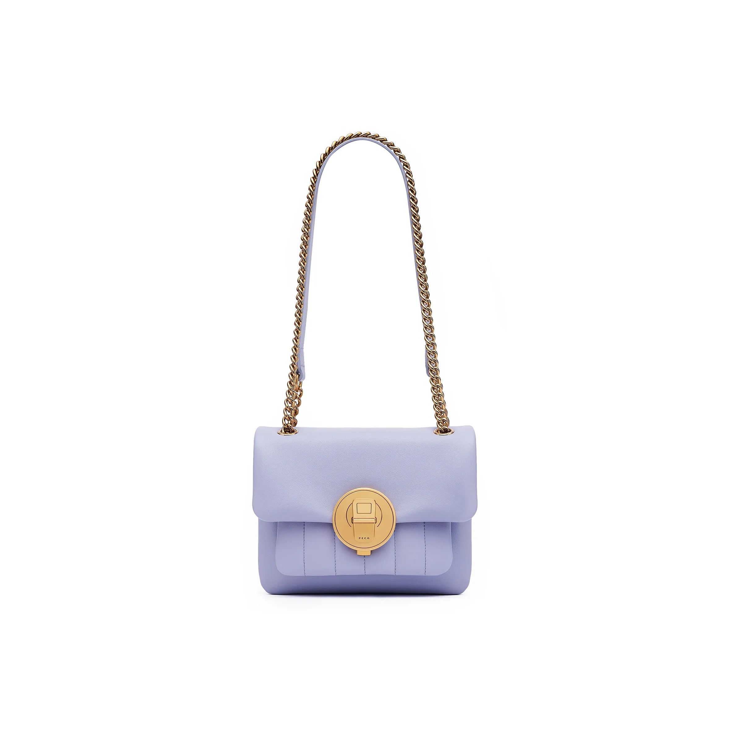 PECO Cow Leather Crossbody Bag Small Size Women's Multicolor