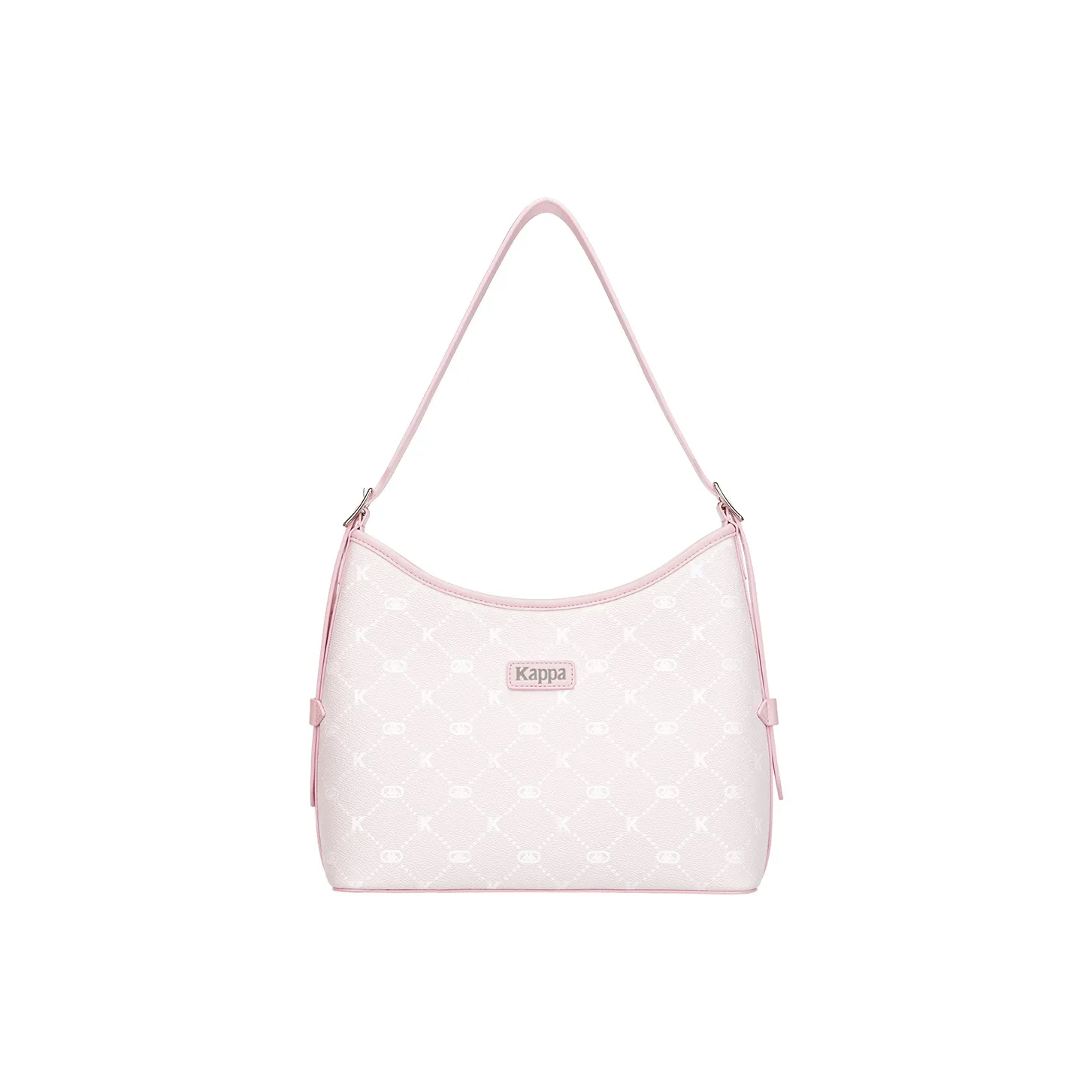 Kappa Matte Leather Tote Bag, Shopping Bag, Commute Bag, Shoulder Bag Regular Women's Strawberry Milkshake Pink