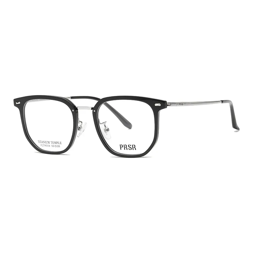 Prsr Пластина And Металл Оправа «брови» Оправы для очков Унисекс