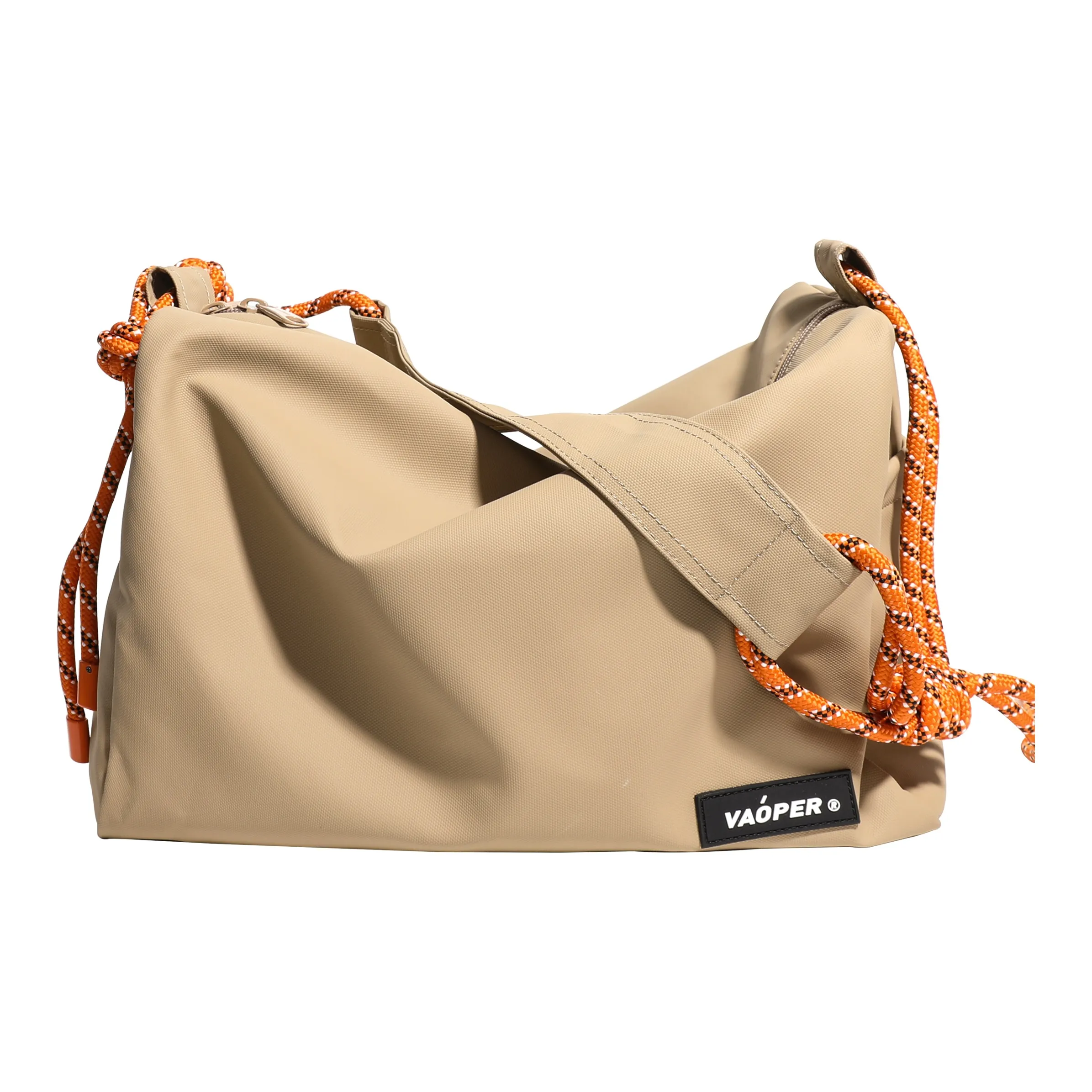 VAOPER Polyester Box Bag Gym Bag Crossbody Bag One Shoulder Backpack Large Size Unisex White/Black/Khaki/Turquoise