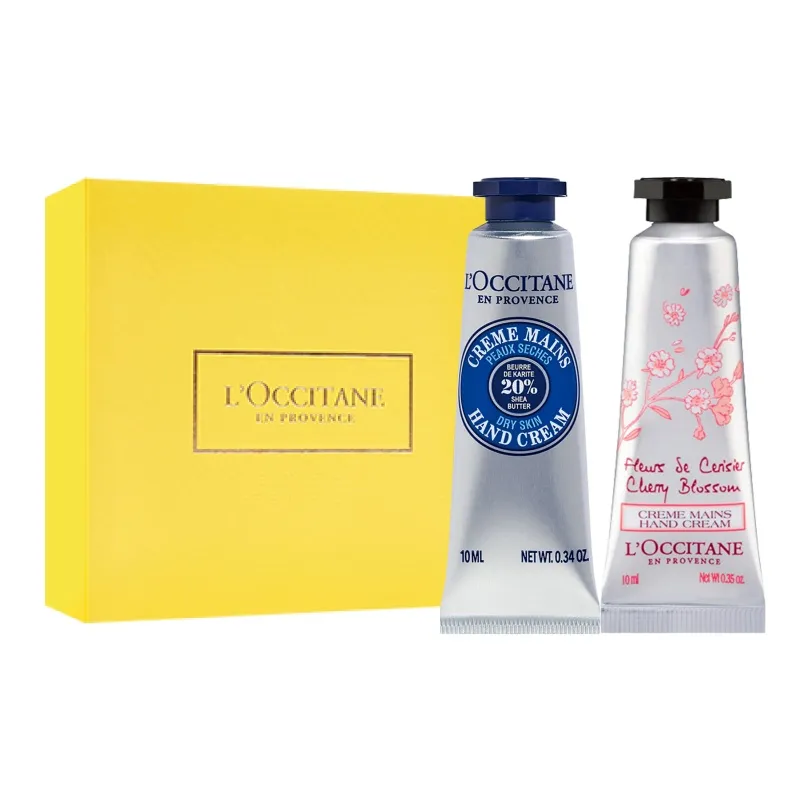 LOCCITANE Long Lasting Fragrance Маска для рук Shea Сладкий миндальный Крем для рук Набор Розовый Ароматический