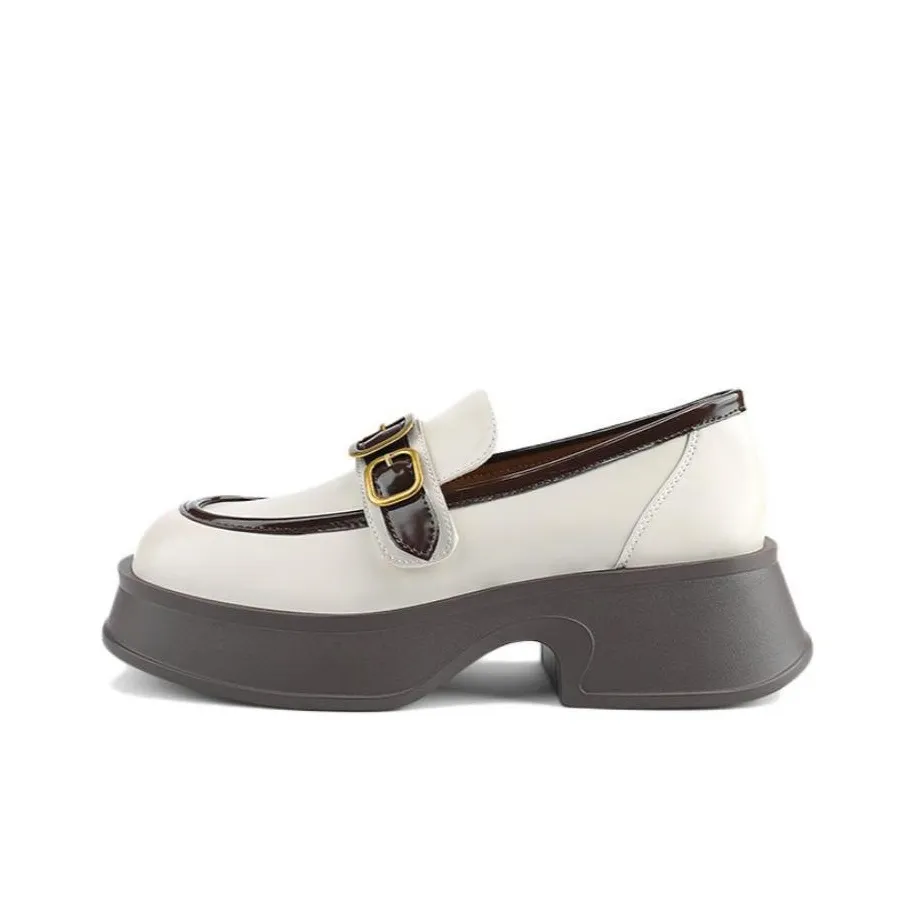 DAPHNE Платформа Обувь Женская Бежевая Коричневая