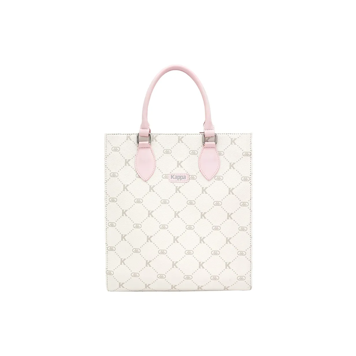 Kappa PVC Sheet Music Bag Tote Bag Shopping Bag Shoulder Bag Handbag Large Size Unisex Milk Foam Pink