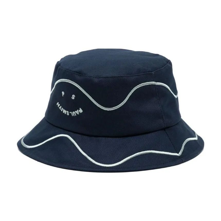 PS Paul Smith Smiley Face-embroidered Bucket Hat