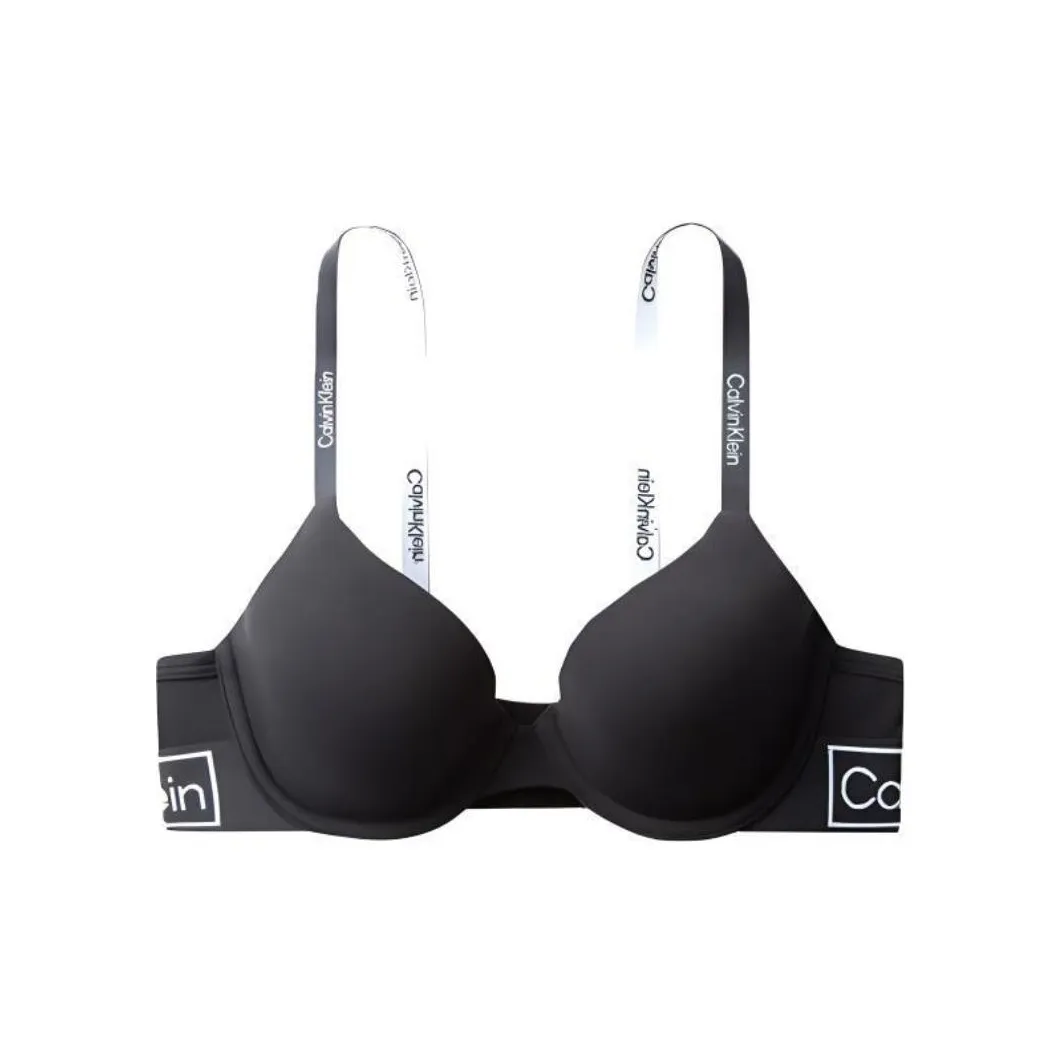 CALVIN KLEIN Vintage Gravity Band Bra Women's Black