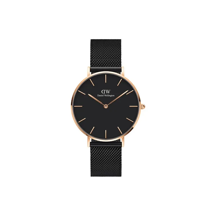 Daniel Wellington DW Watch Мужские Кварцевые Механические Часы с Ремешком из Нержавеющей Стали 36 мм Черный Циферблат Мужские Часы