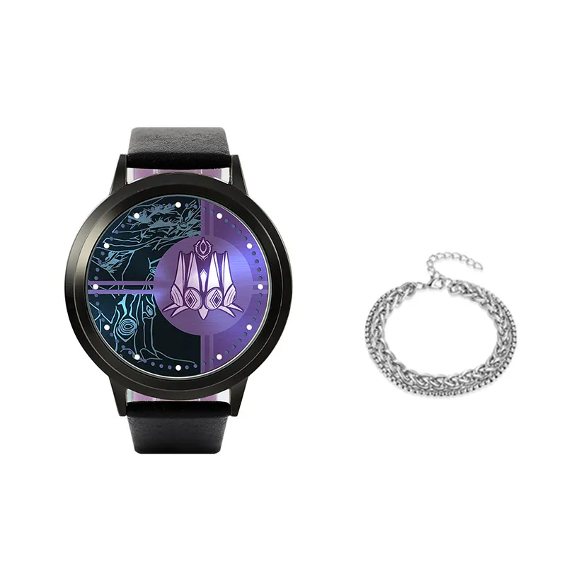 ingyunshi Divine Следы Throne Коллаборация Кварцевый механизм Часы Унисекс Фиолетовый Циферблат часов