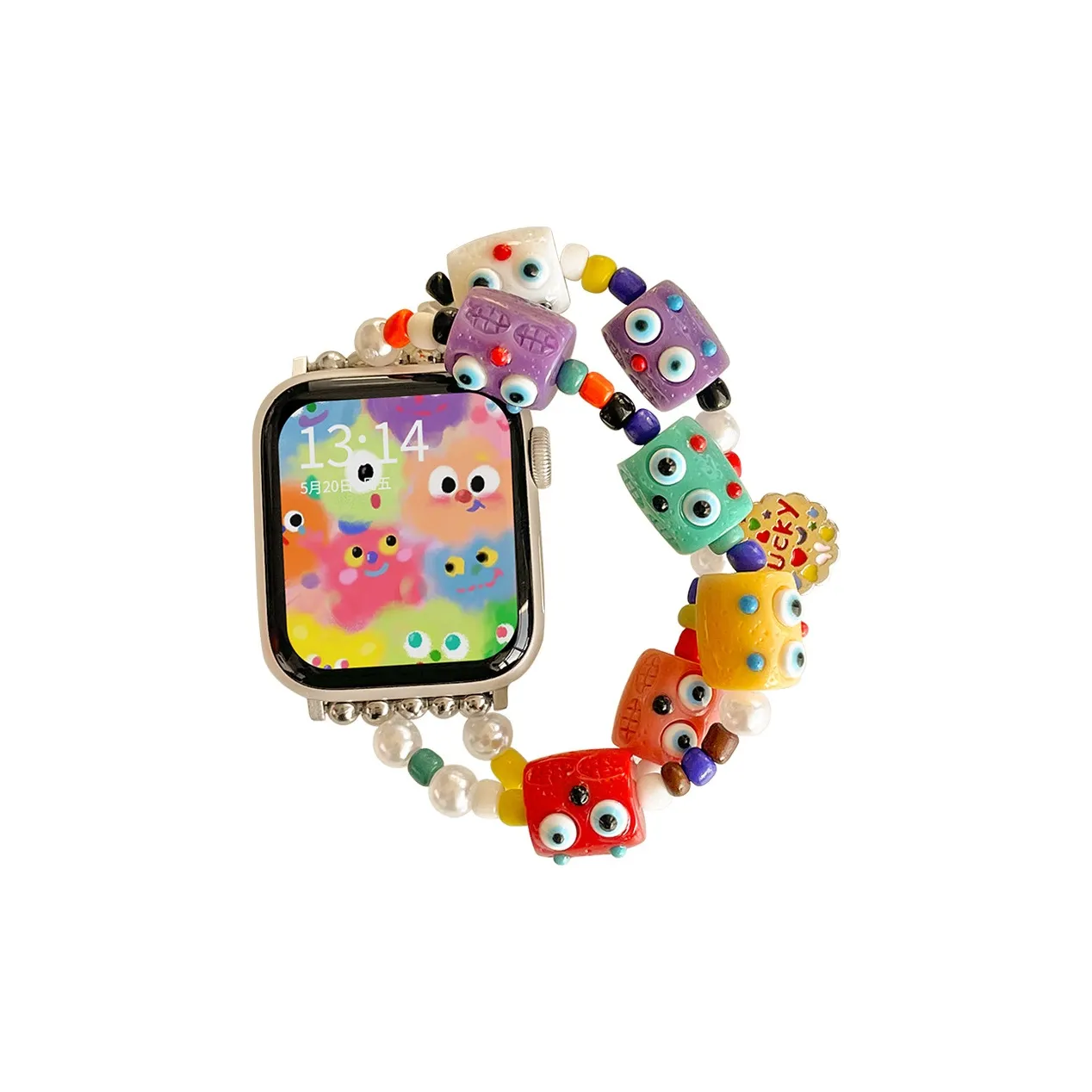 Akkerds Ремешок Apple Совместимость Смола Материал Apple Watch Iwatch S9 8 7 6 Generation SE ultra 46 Часы Циферблат 120 мм