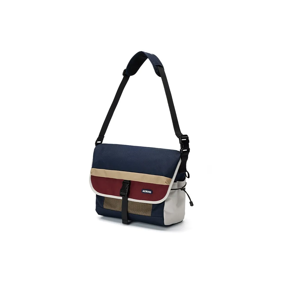 ACROSS Полиэстер Курьерская сумка Сумка через плечо Сумка через плечо Сумка через плечо Стандартная Мужская Красная Синяя Черная Серая