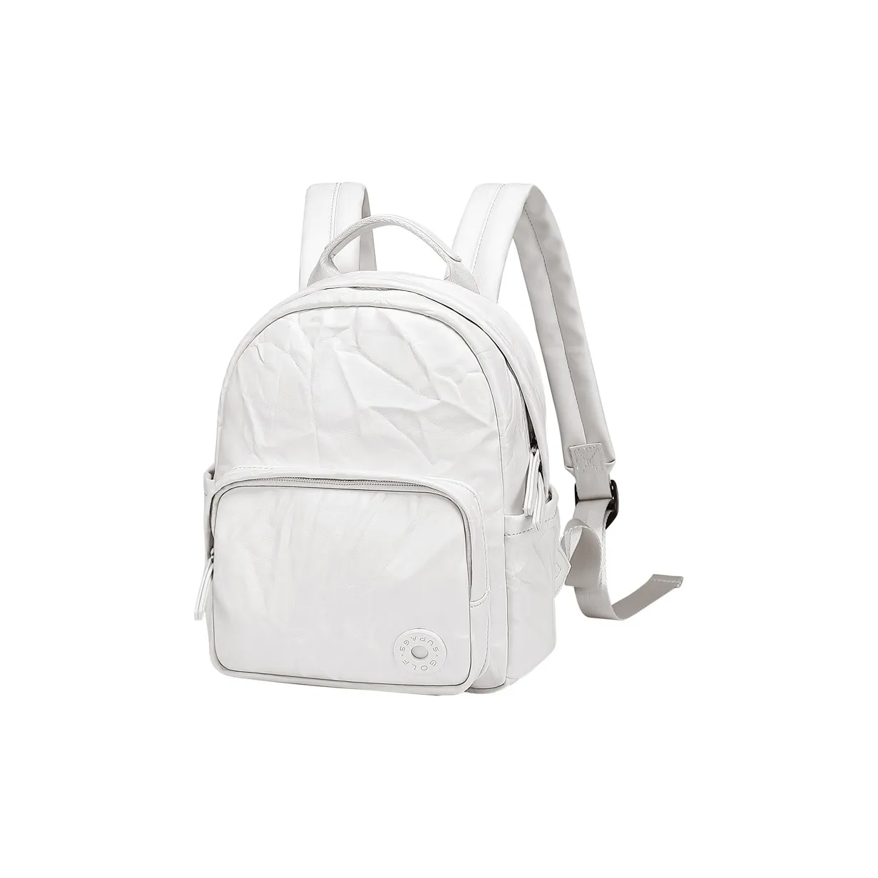 GOLF Synthetic Leather Backpack Regular Women's White/Black