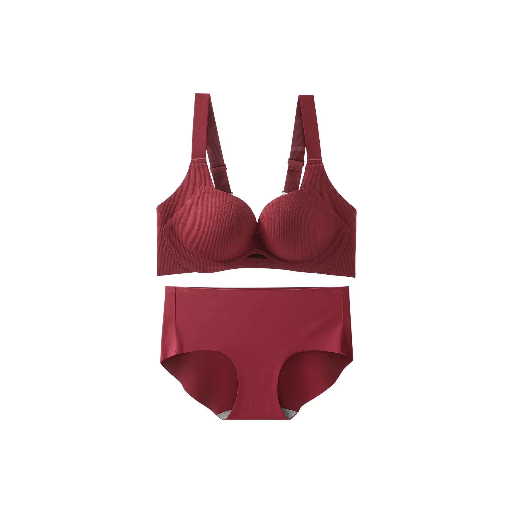 JUNEROSE Комплект нижнего белья для женщин бордовый