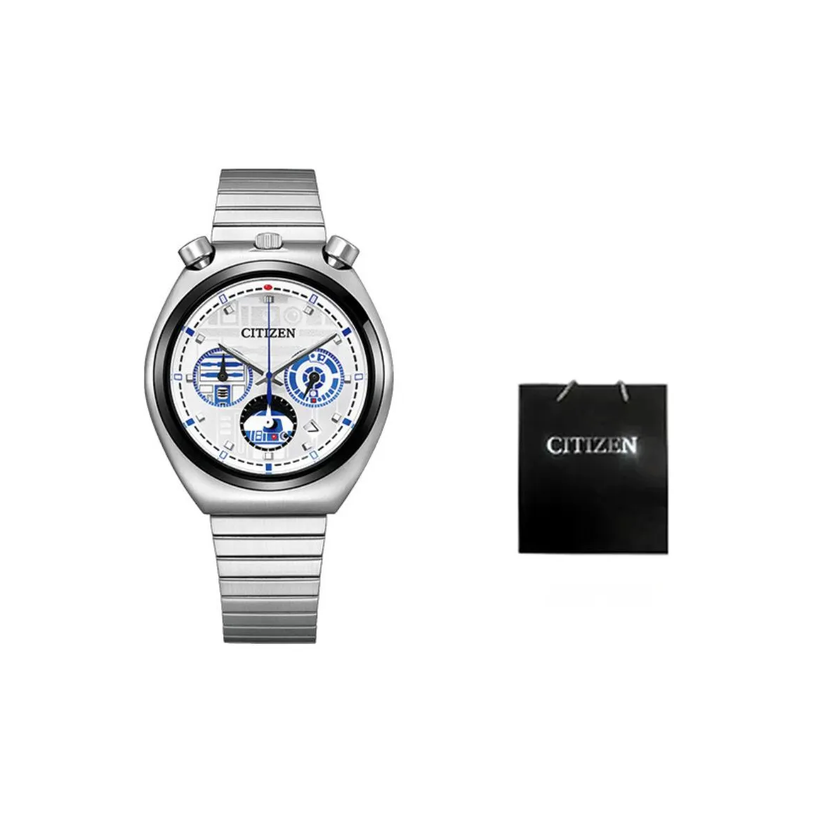 CITIZEN Star Wars Кварцевый механизм Нержавеющая сталь Ремешок Часы Унисекс Серебристый циферблат