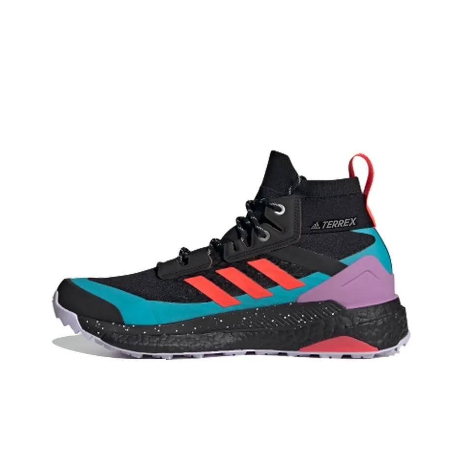 adidas Terrex FREE HIKER Slip-resistant MID Топ Походная обувь Женская Черный Красный Синий